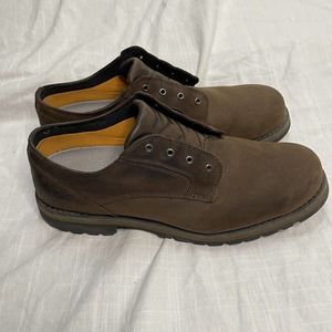 Timberland Stormbucks Men's Brown Waterproof Leather Oxford Shoes size 11.5